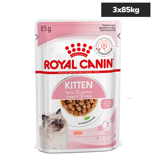 Royal Canin Kitten Wet Food in Gravy (85g Pouch)