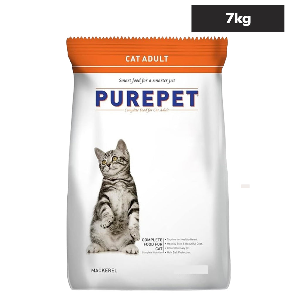Purepet Mackerel Adult Cat Dry Food Cats- Dry food Purepet 7kg