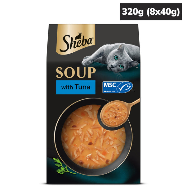 Sheba Soup with Tuna Adult Cat Wet Food