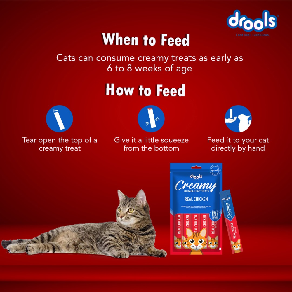 Drools Tuna & Bunito , Salmon & Skipjack and Real Chicken Creamy Cat Treats Combo Cats-Treats & Others Drools