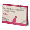 Wellcon Relief Pro 100mg Tablet (Carprofen & Serratiopeptidase) for Dogs Dogs-Pharmacy Wellcon Pharmacy 1 Strip (6 Tablets)
