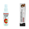 Vetoquinol Dermichlor Antibacterial Antifungal Spray (100ml) and Intas Kiskin Ointment (Cream) (Corticosteroid) 20g for Dogs & Cats Combo Both-Pharmacy Exclusive Combo 100ml+20g