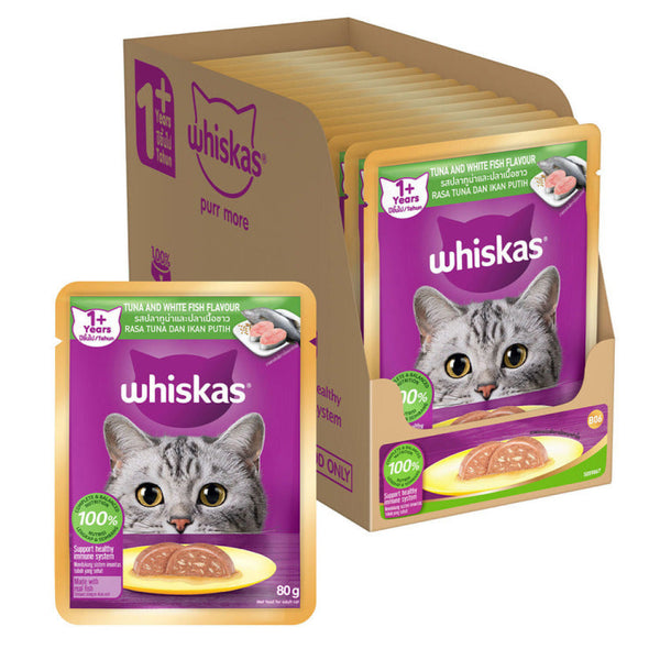 Whiskas Tuna & White Fish Adult (1+ Years) Cat Wet Food