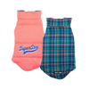 Pets Way Superstar Reversible Check Winter Jacket for Dogs (Coral) Dogs-Clothing & Accessories Pets Way Dropship XS