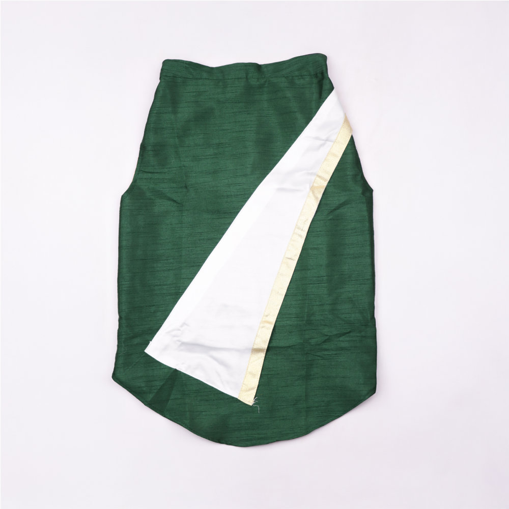 Skatrs Heritage Kurta for Dogs and Cats (Green) Both-Clothing & Accessories Skatrs
