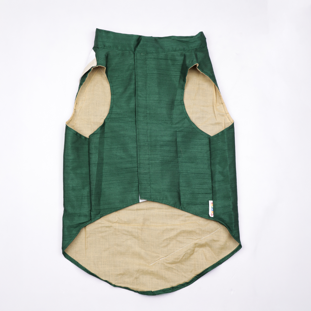 Skatrs Heritage Kurta for Dogs and Cats (Green) Both-Clothing & Accessories Skatrs