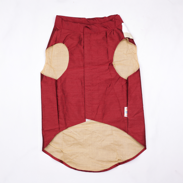 Skatrs Onam Kurta for Dogs and Cats (Maroon)
