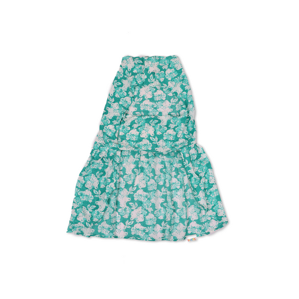 Skatrs Floral Grace Dress for Dogs and Cats (Blue)