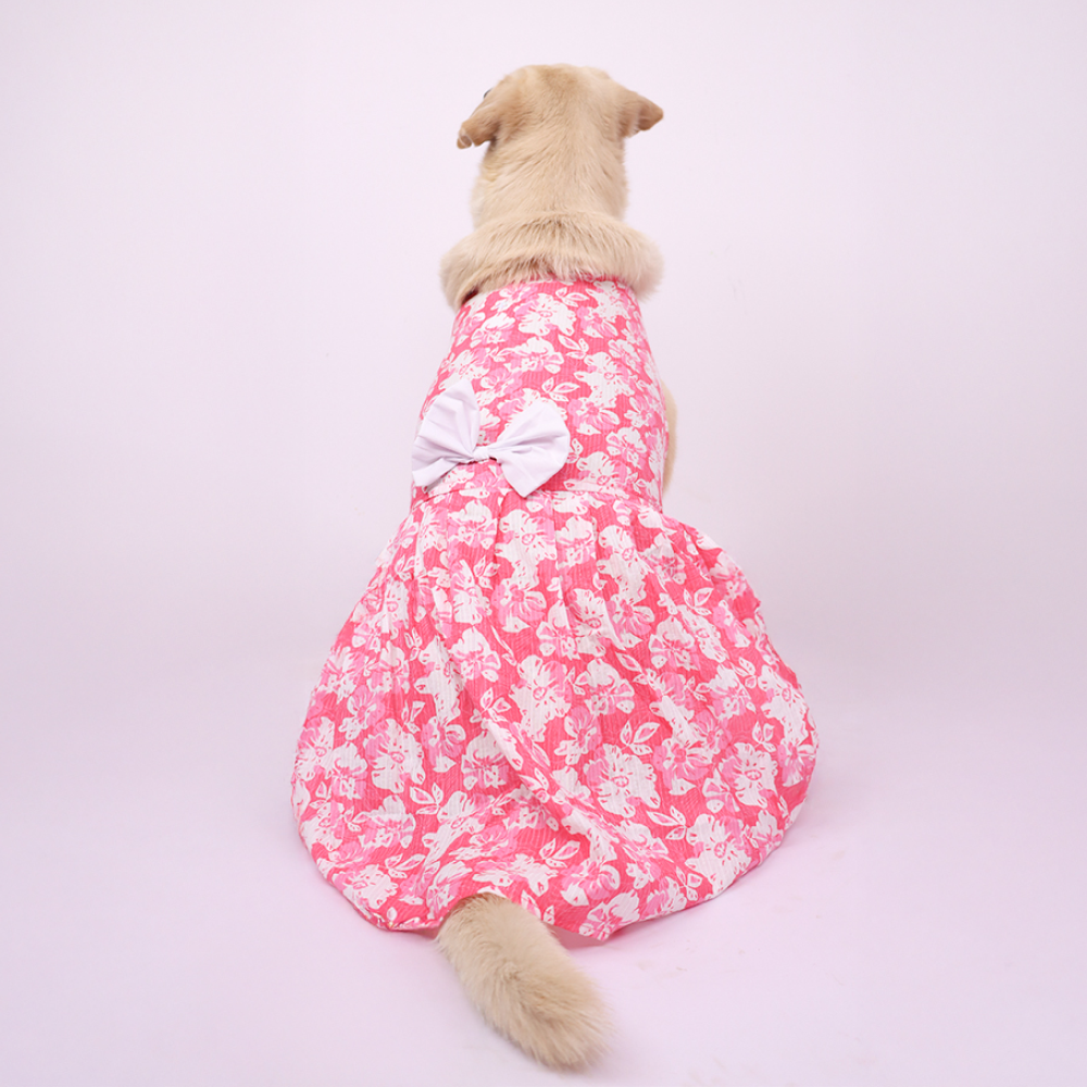 Skatrs Floral Grace Dress for Dogs and Cats (Pink) Both-Clothing & Accessories Skatrs