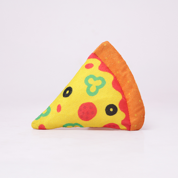Skatrs Pizza Plush Toy for Dogs