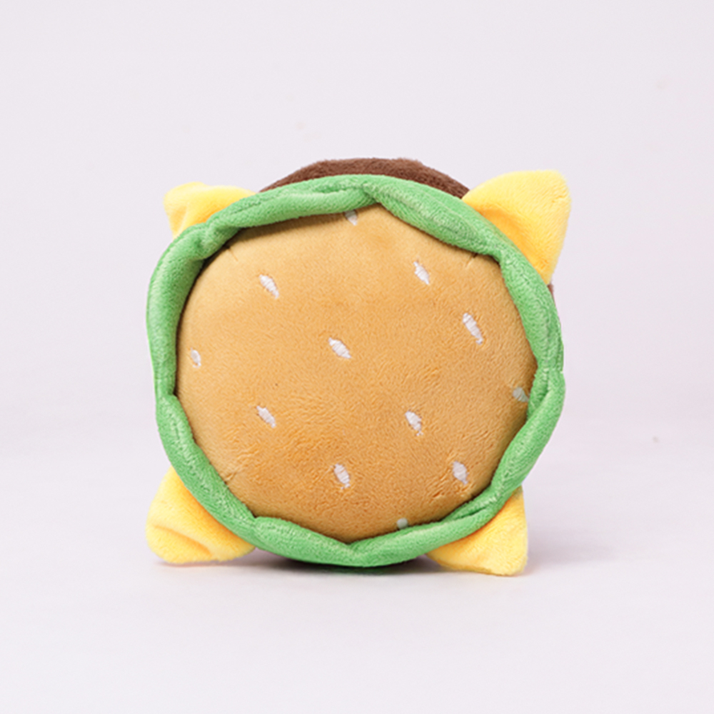 Skatrs Burger Plush Toy for Dogs and Cats Both-Toys Skatrs