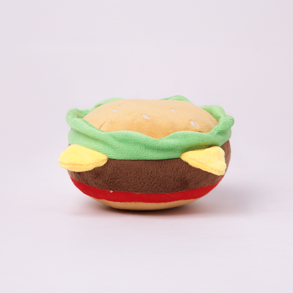 Skatrs Burger Plush Toy for Dogs and Cats Both-Toys Skatrs 14x6cm