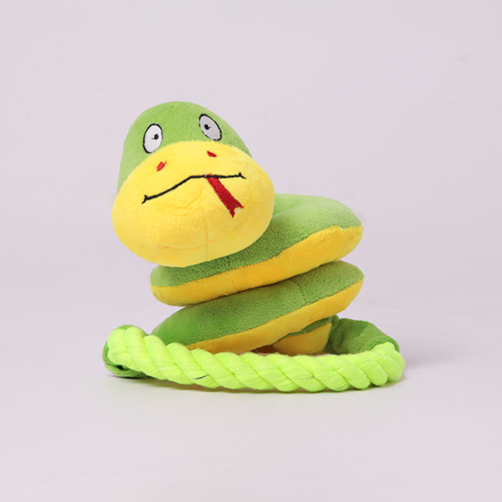 Skatrs Snake Plush Toy with Rope for Dogs and Cats Both-Toys Skatrs 25x14cm