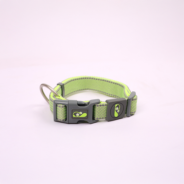 Skatrs Adjustable Collar for Dogs and Cats (Neon Green)
