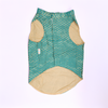 Skatrs Brocade Gold Printed Sherwani for Dogs and Cats (Teal) Both-Clothing & Accessories Skatrs