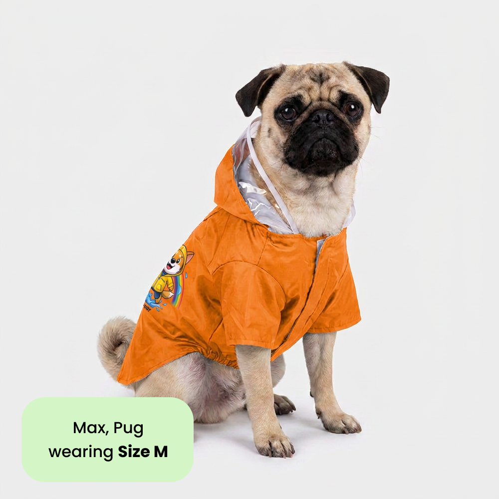 Pets Way Mistiq Orange Rainbhaw Raincoat for Dogs Dogs-Clothing & Accessories Pets Way Dropship