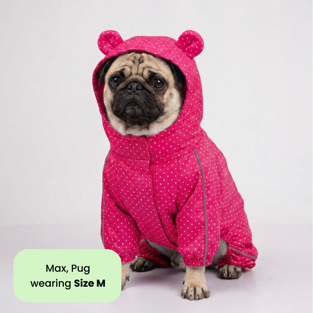 Skatrs RainFlex Raincoat for Dogs (Pink) Dogs-Clothing & Accessories Skatrs