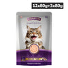 Signature Grain Zero Ocean Fish Mousse Adult Cat Wet Food Cats-Wet Food Signature 12x80g+3x80g (Free)