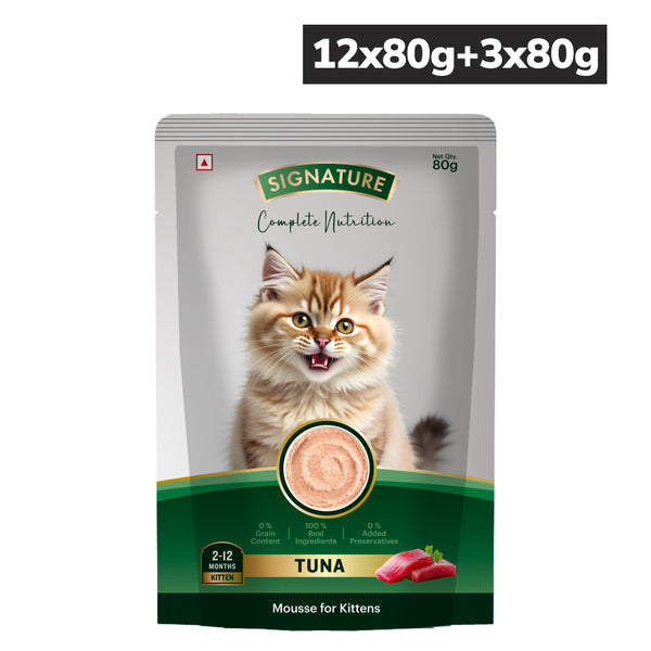 Signature Grain Zero Tuna Mousse Kitten Cat Wet Food