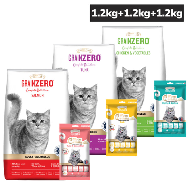 Signature Salmon, Tuna, Chicken, Vegetable Combo Dry Food Cat