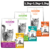 Signature Tuna, Chicken, Vegetable, Mackerel Combo Dry Food Cat Cats- Dry food Signature 3x1.2kg+3x75g(Treat Free)