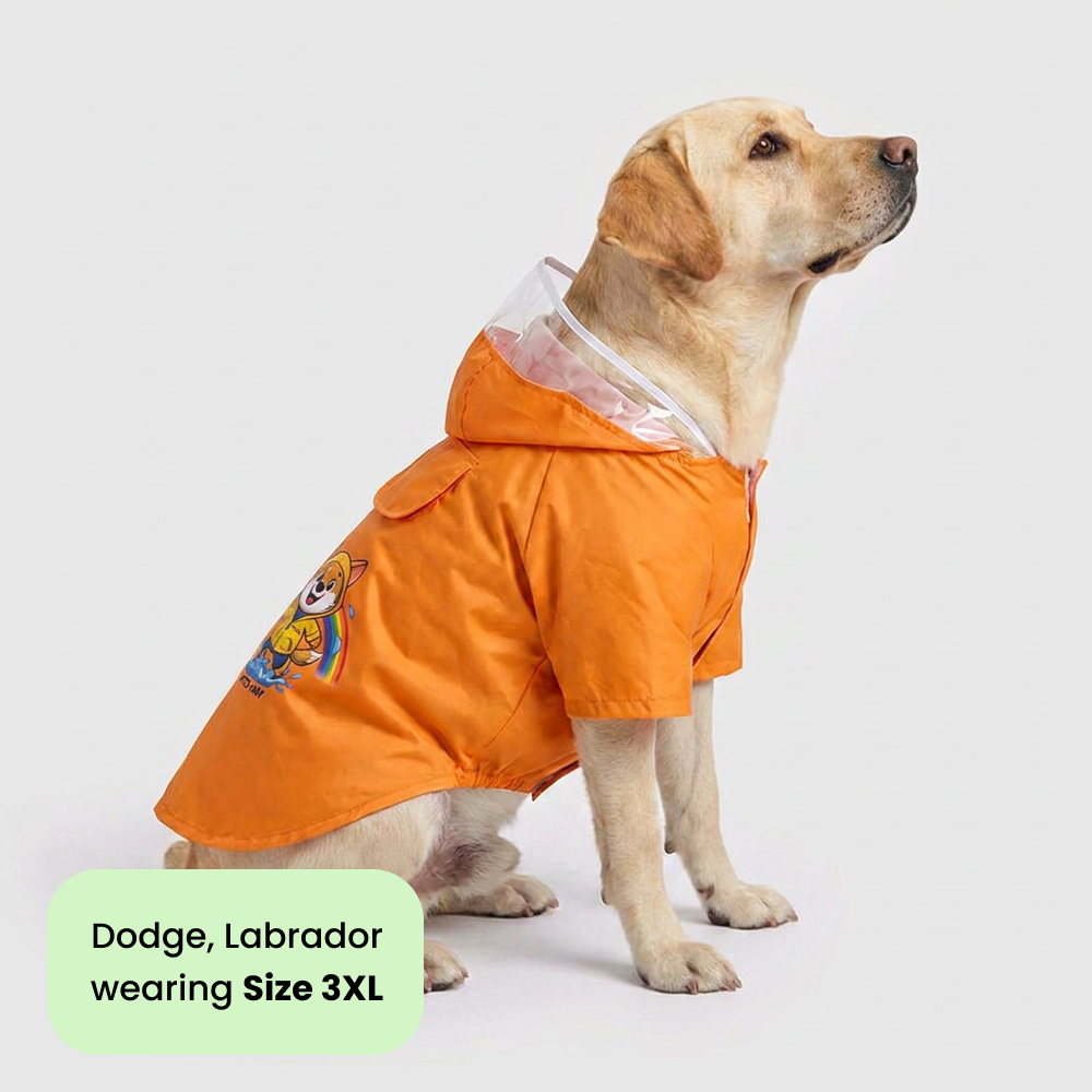 Pets Way Mistiq Orange Rainbhaw Raincoat for Dogs Dogs-Clothing & Accessories Pets Way Dropship