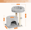 Furrlovers Tree with Condo & Elevated Perch for Cats (Grey) Cats-Toys Furrlovers Dropship