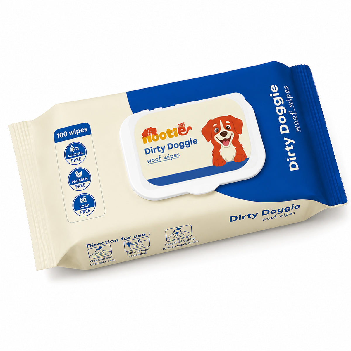 Nootie Wet Wipes for Dogs and Cats Both-Grooming Supplies Nootie 100pcs
