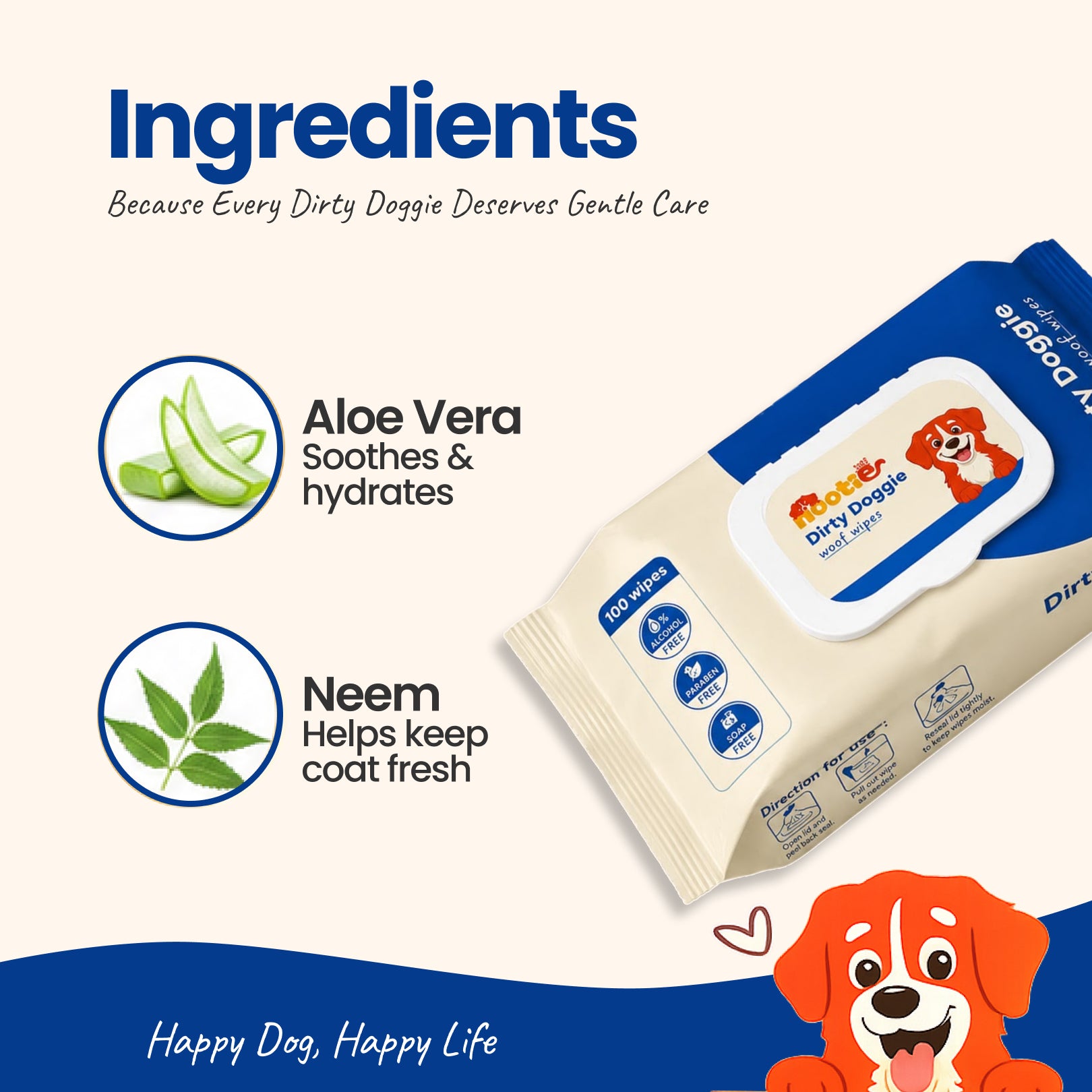 Nootie Wet Wipes for Dogs and Cats Both-Grooming Supplies Nootie
