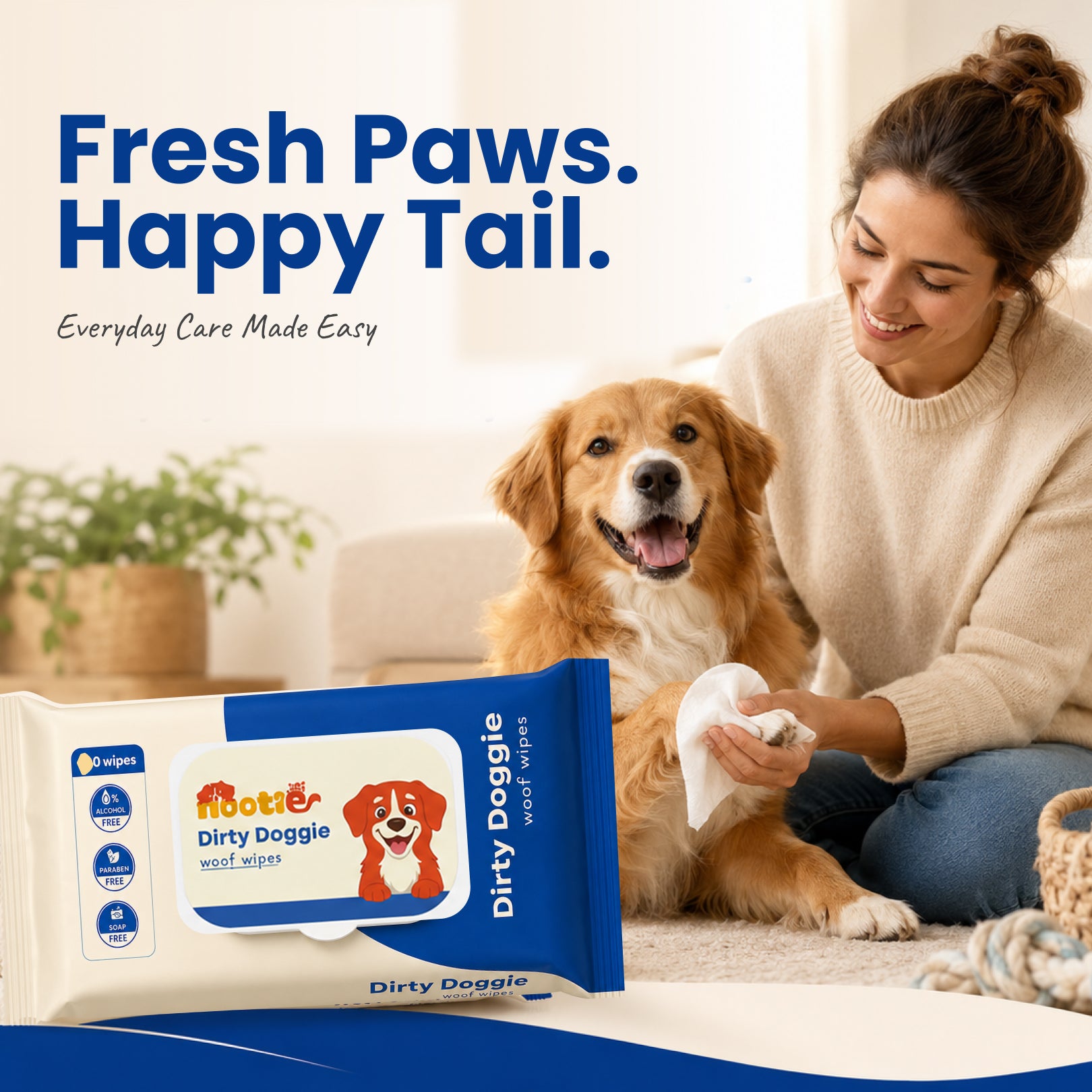 Nootie Wet Wipes for Dogs and Cats Both-Grooming Supplies Nootie
