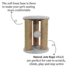 Furrlovers Natural Sisal & Scratching Post with Hanging Balls Playing Activity Tree for Cats (Grey) Cats-Toys Furrlovers Dropship