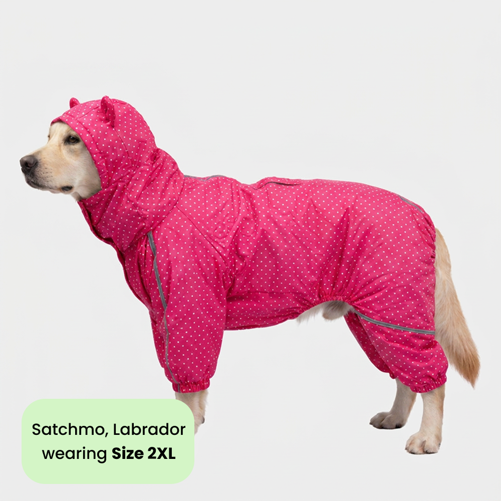 Skatrs RainFlex Raincoat for Dogs (Pink) Dogs-Clothing & Accessories Skatrs