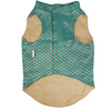Skatrs Brocade Gold Printed Sherwani for Dogs and Cats (Teal) Both-Clothing & Accessories Skatrs