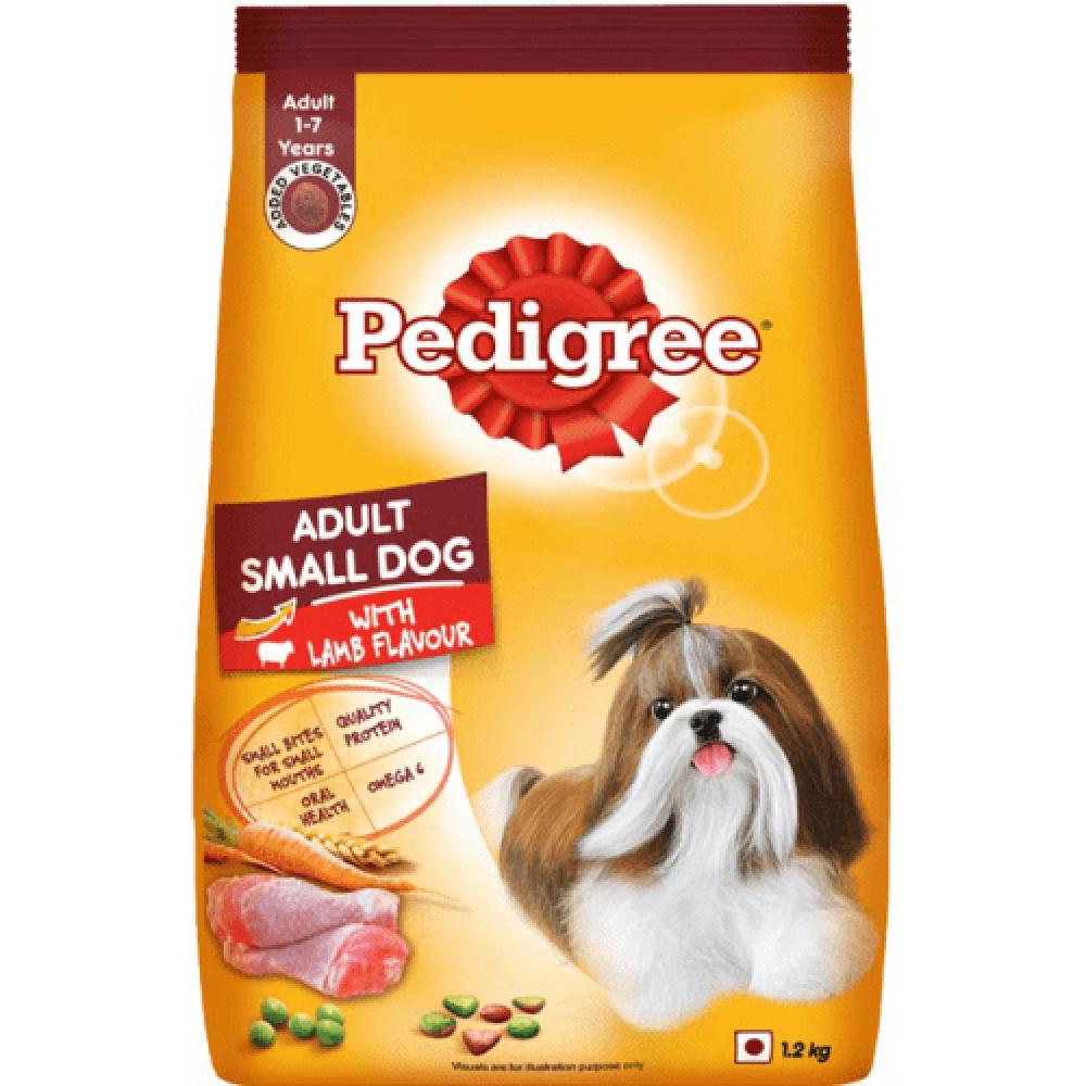 Pedigree Lamb & Veg Flavour Adult Small Dog Dry and Chicken and Liver Chunks in Gravy Adult Wet Dog Food Combo