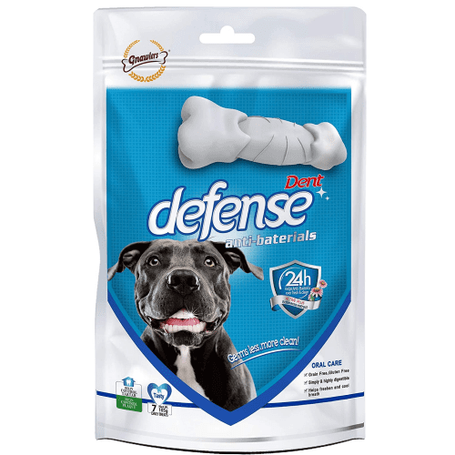 Gnawlers Defense Dent Dental Care Chew Bones For Dogs Dog Treats + Others Gnawlers 105g(7pcs)