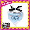 Skatrs Angel/Menace Reversable Bandana for Cats and Dogs Both-Clothing & Accessories Skatrs