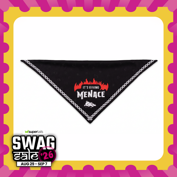 Skatrs Angel/Menace Reversable Bandana for Cats and Dogs