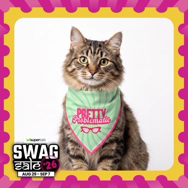 Skatrs Problematic/Polite Reversable Bandana for Cats and Dogs