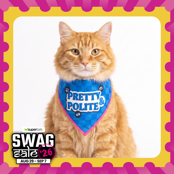 Skatrs Problematic/Polite Reversable Bandana for Cats and Dogs