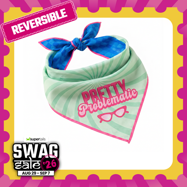 Skatrs Problematic/Polite Reversable Bandana for Cats and Dogs