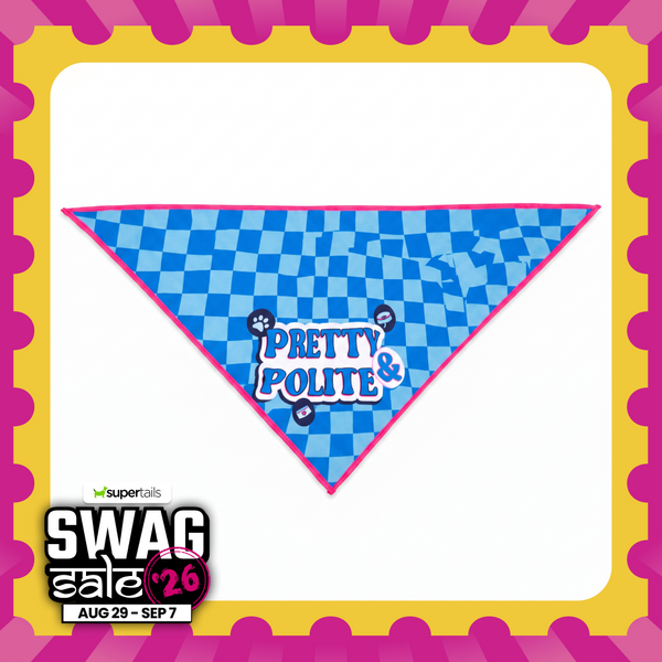 Skatrs Problematic/Polite Reversable Bandana for Cats and Dogs