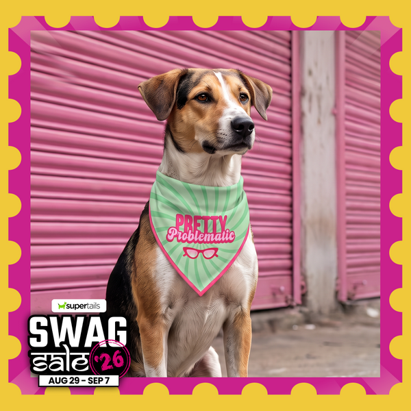 Skatrs Problematic/Polite Reversable Bandana for Cats and Dogs