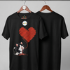 Skatrs Heartbeat Whiskers Oversized Tee for Men and Women (Black) Pet Parent-Clothing & Accessories Skatrs