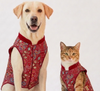 Skatrs Maharaja Handcrafted Sherwani for Dogs and Cats (Crimson Red) Both-Clothing & Accessories Skatrs XS