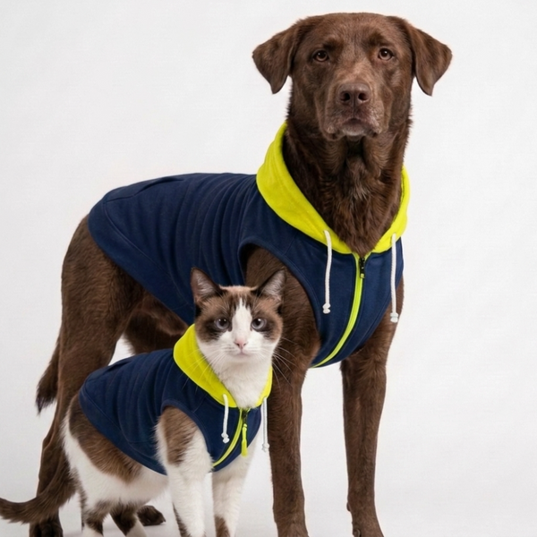 Skatrs Midnight Lime Hoodie For Dogs and Cats
