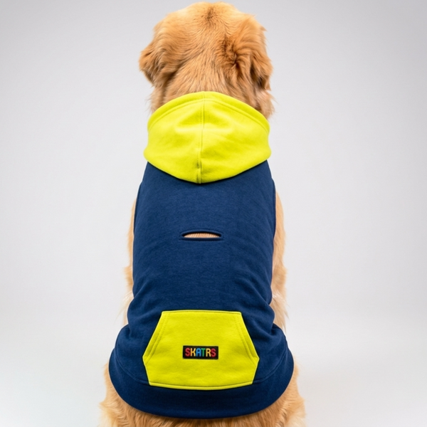 Skatrs Midnight Lime Hoodie For Dogs and Cats