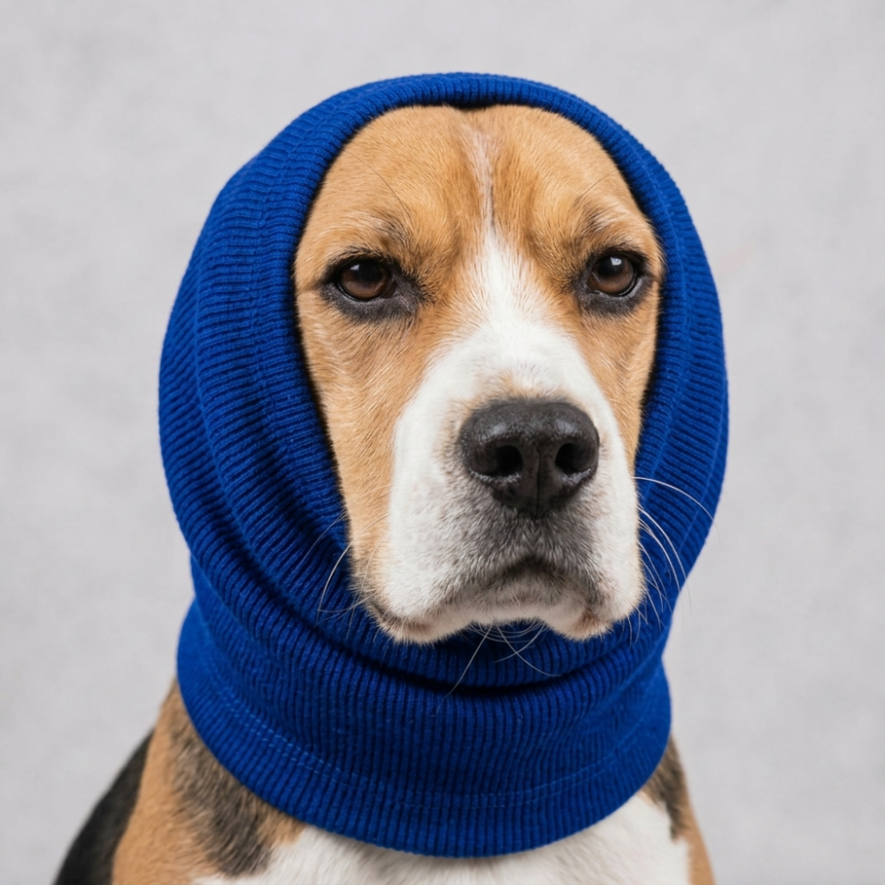Skatrs Snug Cold & Sound Protection Ear Muffs for Dogs & Cats (Blue) Both-Clothing & Accessories Skatrs M