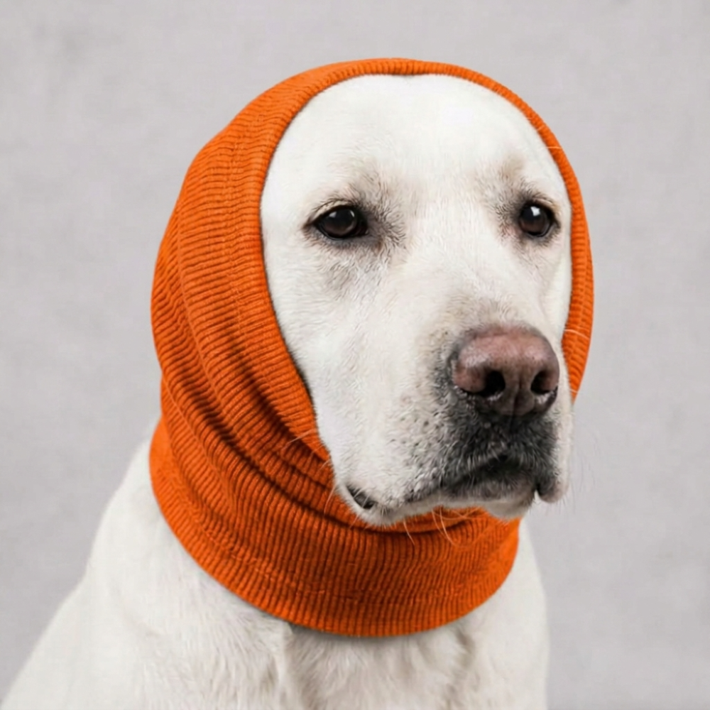 Skatrs Snug Cold & Sound Protection Ear Muffs for Dogs & Cats (Orange) Both-Clothing & Accessories Skatrs