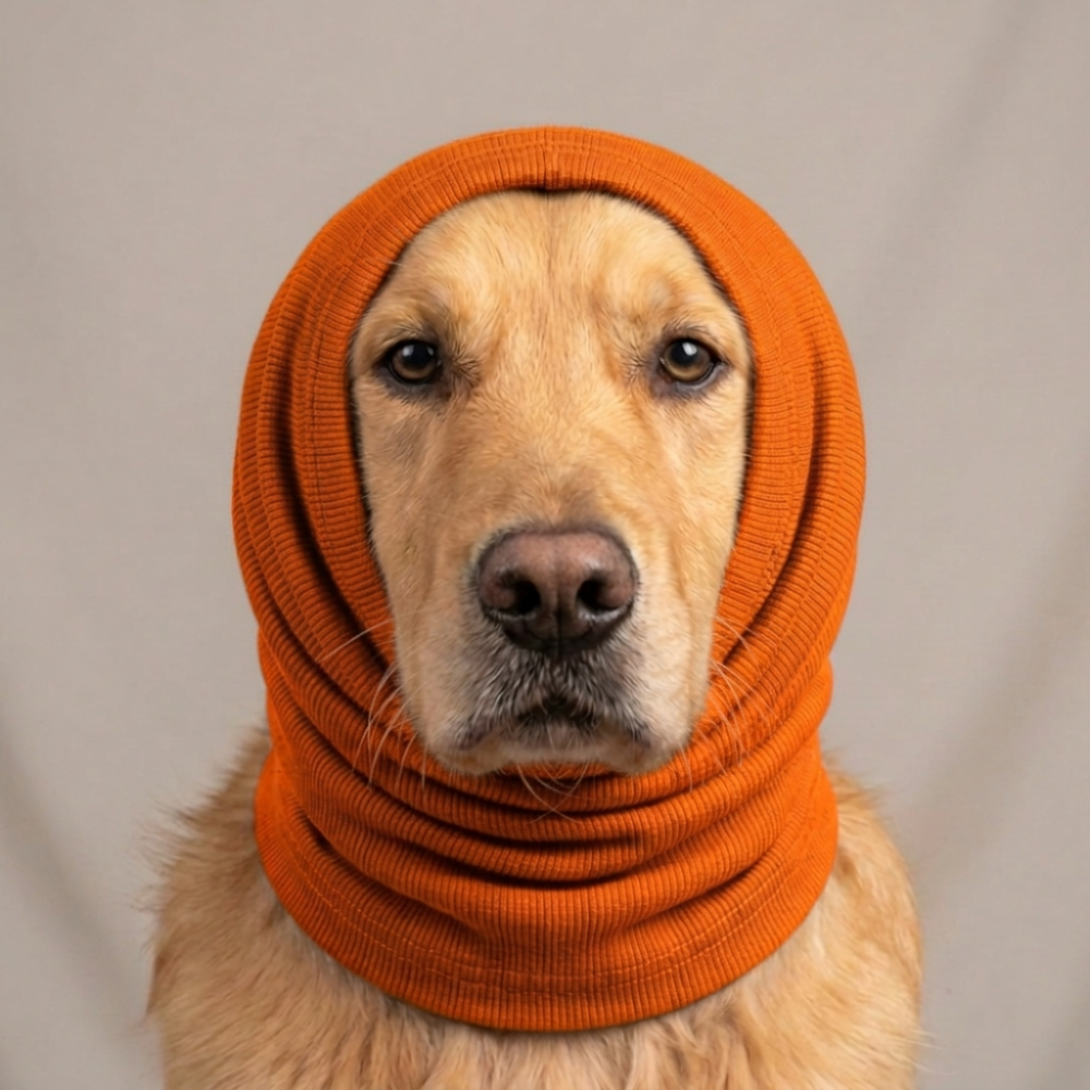 Skatrs Snug Cold & Sound Protection Ear Muffs for Dogs & Cats (Orange) Both-Clothing & Accessories Skatrs L