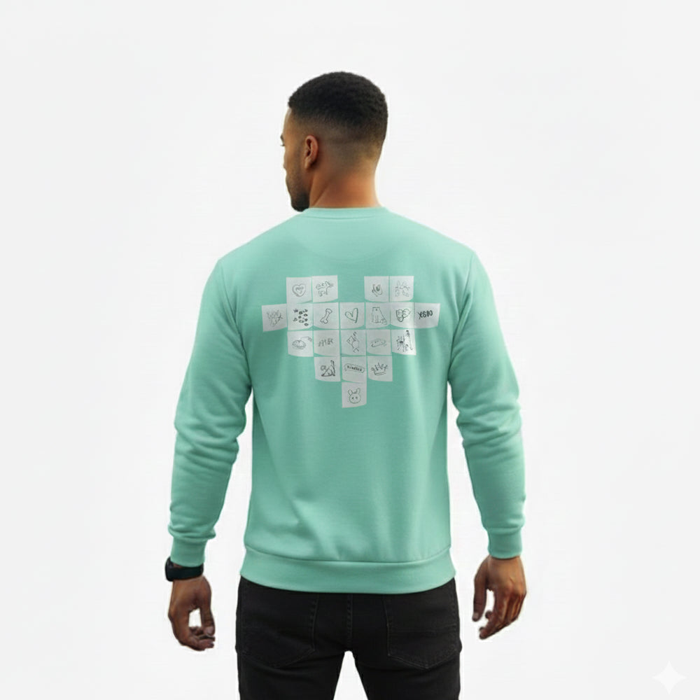 Furriends Forever Sweatshirt For Men & Women(Mint Green) Pet Parent-Clothing & Accessories Skatrs